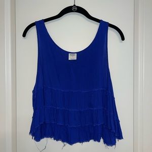 Free People Blue Tank